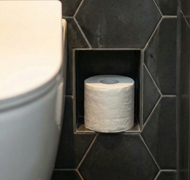 slimme toiletrol houder